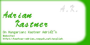 adrian kastner business card